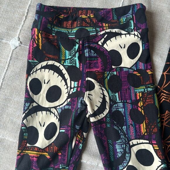 Lularoe Jack Skeleton Halloween Leggings 2 Pair Set - Picture 3 of 6